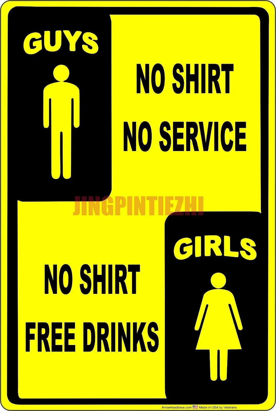 

Warning stickers funny car stickers No shirt no service free drink fun sign car decal Decoration laptop