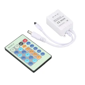 24 Key RF Remote Control and Power Adapter LED Lights Controller IR Remote Dimmer DC12V Control Remoter For RGB LED Strip 
24 Key RF Remote Control and Power Adapter LED Lights Controller IR Remote Dimmer DC12V Control Remoter For RGB LED Strip