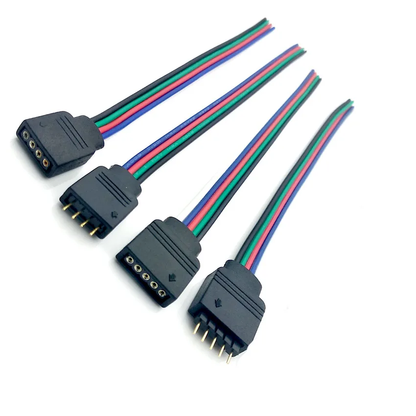 4pin 5pin LED RGB RGBW Strip Light Connector Male & Female plug socket connecting Cable Wire for 5050 RGB RGBW Led Strip light
4pin 5pin LED RGB RGBW Strip Light Connector Male & Female plug socket connecting Cable Wire for 5050 RGB RGBW Led Strip light