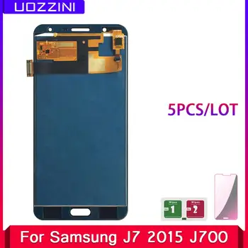 5 Pcs/Lot AAA+ 100% Tested For Samsung Galaxy J7 2015 J700 J700F J700M J700H LCD Display Touch Screen Assembly
5 Pcs/Lot AAA+ 100% Tested For Samsung Galaxy J7 2015 J700 J700F J700M J700H LCD Display Touch Screen Assembly