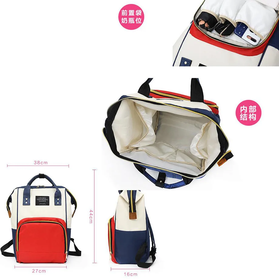Сумка для подгузников беременных вместительный дорожный рюкзак дизайнерская