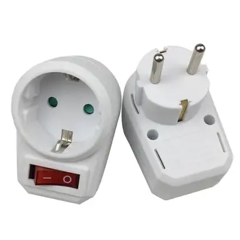 1PCS European Type Conversion Plug 1 TO 1 Way Power Adapter Plug adaptor With Switch 16A AC 250V EU Travel Plug Socket EU Plug
1PCS European Type Conversion Plug 1 TO 1 Way Power Adapter Plug adaptor With Switch 16A AC 250V EU Travel Plug Socket EU Plug