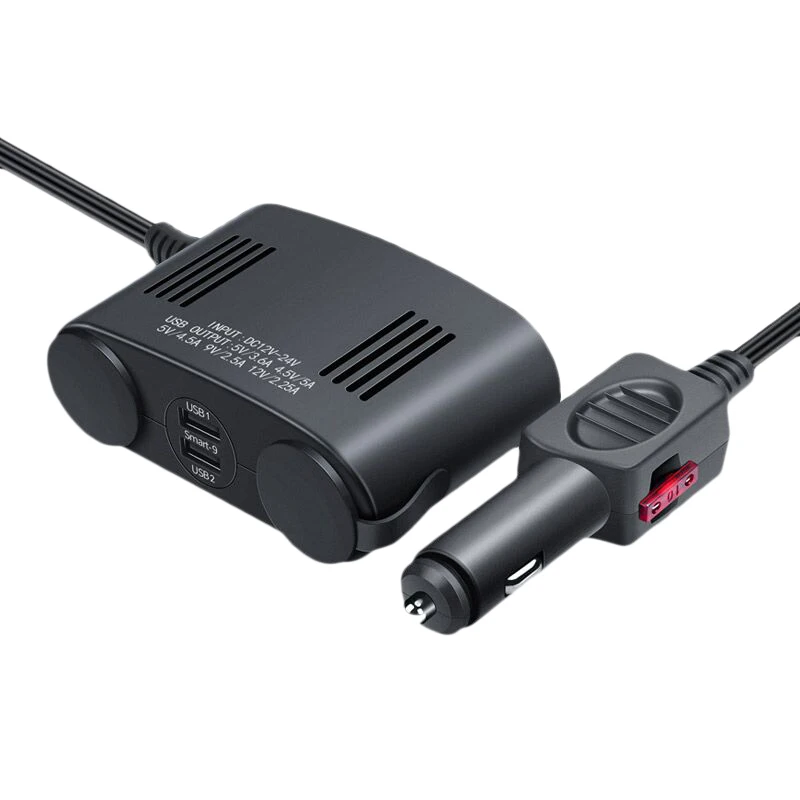 Four-In-One Car Charger Lighter Power Adapter 12V 24V Charger Lighter Socket with Dual USB Interface
Four-In-One Car Charger Lighter Power Adapter 12V 24V Charger Lighter Socket with Dual USB Interface