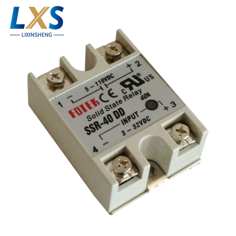 Single Phase Fotek Type Solid State Relay SSR 40DD 3-32VDC Input to 5-60VAC Output SSR Solid State Relay
Single Phase Fotek Type Solid State Relay SSR 40DD 3-32VDC Input to 5-60VAC Output SSR Solid State Relay