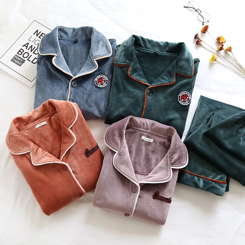 SR238 Warm Flannel Pajamas Set For Women Thick Lsland Velve Long Sleeve Pyjamas Sets Nightgown Pijama Suit Mujer female Homewear
SR238 Warm Flannel Pajamas Set For Women Thick Lsland Velve Long Sleeve Pyjamas Sets Nightgown Pijama Suit Mujer female Homewear