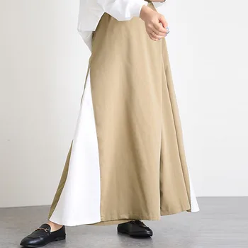 Wide Legs Long Pants Women 2020 Spring Summer Korean Office Ladies Colors Patchwork Ankle-Length Causal Linen Pants Mori Girl
Wide Legs Long Pants Women 2020 Spring Summer Korean Office Ladies Colors Patchwork Ankle-Length Causal Linen Pants Mori Girl
