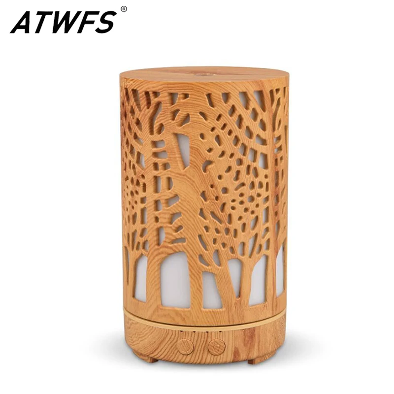 ATWFS Wood Grain Aroma Humidifier Household Mini Aromatherapy Machine Intelligent Portable Colorful Night Light Atomizer
ATWFS Wood Grain Aroma Humidifier Household Mini Aromatherapy Machine Intelligent Portable Colorful Night Light Atomizer