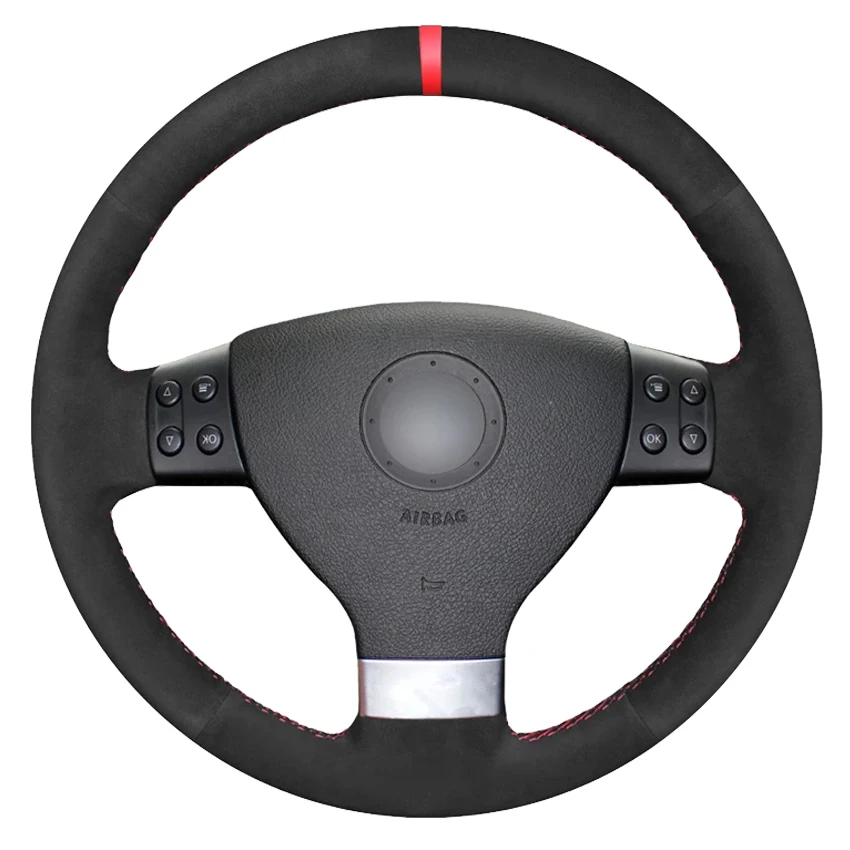 Black Suede Car Steering Wheel Cover For Volkswagen Golf 5 Mk5 Sagitar Magotan Passat B6 Jetta5 Mk5 Tiguan
Black Suede Car Steering Wheel Cover For Volkswagen Golf 5 Mk5 Sagitar Magotan Passat B6 Jetta5 Mk5 Tiguan
