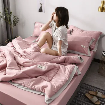 LOVINSUNSHINE Washed Cotton Solid Color Summer Cool Quilt Plain Single Double Air-conditioning Thin Quilt 4PCS PP09#
LOVINSUNSHINE Washed Cotton Solid Color Summer Cool Quilt Plain Single Double Air-conditioning Thin Quilt 4PCS PP09#