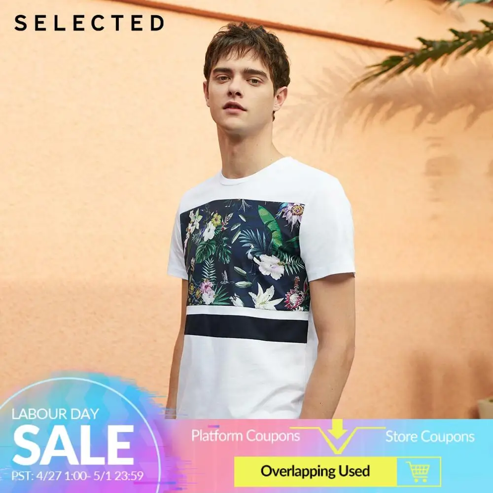 SELECTED Men's Summer 100% Cotton Printed Short-sleeved T-shirt S|419201617
SELECTED Men's Summer 100% Cotton Printed Short-sleeved T-shirt S|419201617