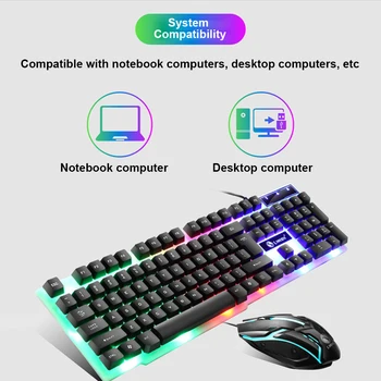 Keyboard Set Replacement Parts Computer PC Gaming Mouse Suspended Concave LED Rainbow Backlit 104 Key Home Office Wired USB
Keyboard Set Replacement Parts Computer PC Gaming Mouse Suspended Concave LED Rainbow Backlit 104 Key Home Office Wired USB