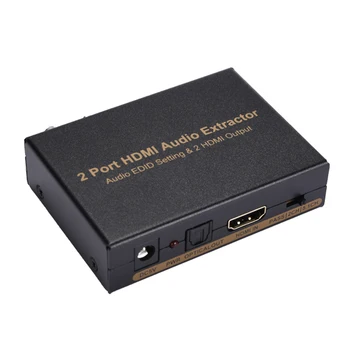 2-Port HDMI Splitter 1X2 HDMI Audio Extractor Spdif Audio Output HD1080P 24bit 192KHz DAC Audio EDID Setting 2 HDMI Output
2-Port HDMI Splitter 1X2 HDMI Audio Extractor Spdif Audio Output HD1080P 24bit 192KHz DAC Audio EDID Setting 2 HDMI Output
