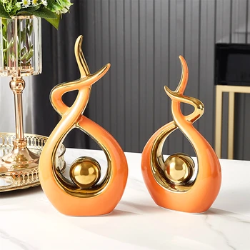 Prosperous Ceramic Fire Contracted Creative Abstract Porcelain Handicraft Living Room Wine Cabinet TV Desktop Home Decoration
Prosperous Ceramic Fire Contracted Creative Abstract Porcelain Handicraft Living Room Wine Cabinet TV Desktop Home Decoration