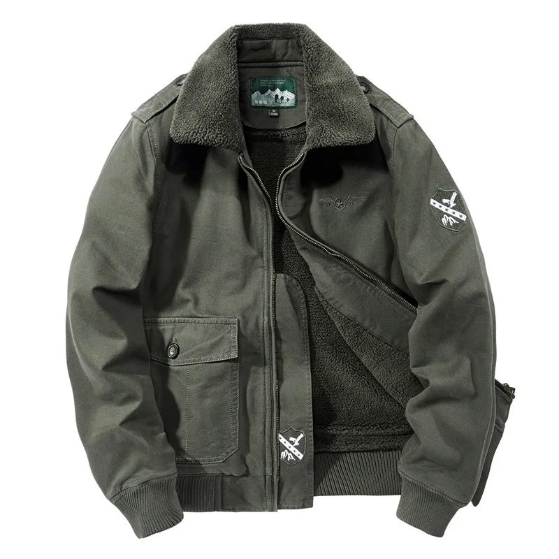 Winter Jacket Men Thick Warm Embroidery Parka Hombre Fleece Military Fur Plush Lapel Jackets Parkas Pocket Coats Male
Winter Jacket Men Thick Warm Embroidery Parka Hombre Fleece Military Fur Plush Lapel Jackets Parkas Pocket Coats Male