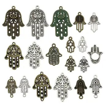 36pcs Hamasa Hand of Fatima Symbol Charms Silver Bronze Patina Tone Jewelry Making kit Crafts Supplies DIY Necklace Bracelet
36pcs Hamasa Hand of Fatima Symbol Charms Silver Bronze Patina Tone Jewelry Making kit Crafts Supplies DIY Necklace Bracelet