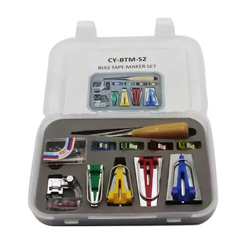 11Pcs 6mm/12mm/18mm/25mm Fabric Bias Binding Tape Maker Kit Binder Foot Wooden Awl Clip Pins Binder Household DIY Sewing Tools
11Pcs 6mm/12mm/18mm/25mm Fabric Bias Binding Tape Maker Kit Binder Foot Wooden Awl Clip Pins Binder Household DIY Sewing Tools