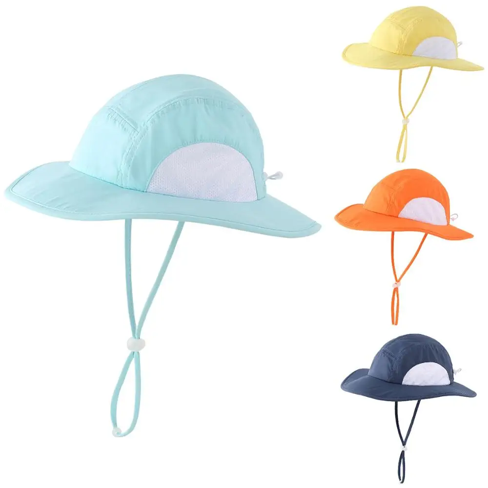 Защитная Сетчатая шляпа от солнца для маленьких мальчиков и девочек UPF 50 + с