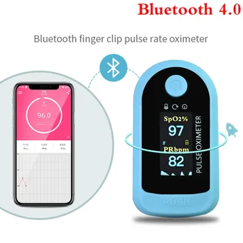 Bluetooth 4.0 Oximeter Pulse Oximetry Monitor Home Portable Finger Clip Heart Rate Detector OLED Display Oximetro de dedo
Bluetooth 4.0 Oximeter Pulse Oximetry Monitor Home Portable Finger Clip Heart Rate Detector OLED Display Oximetro de dedo