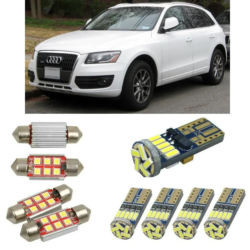 Внутренние светодиодные Автомобильные фары для audi Q5 8rb купольные лампы чтения