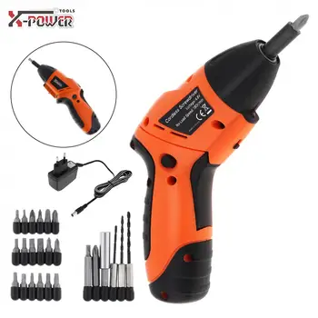 Electric Screwdriver Power Tool 4.8V 24pcs Rechargeable Mini Screwdriver for Furniture Installation / Screwing / Corner Repair
Electric Screwdriver Power Tool 4.8V 24pcs Rechargeable Mini Screwdriver for Furniture Installation / Screwing / Corner Repair