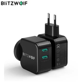 BlitzWolf QC3.0 USB Adapter Travel Wall EU Plug Charger Mobile Phone Fast Charger For iPhone 11 X 8 Plus For Samsung Smartphone
BlitzWolf QC3.0 USB Adapter Travel Wall EU Plug Charger Mobile Phone Fast Charger For iPhone 11 X 8 Plus For Samsung Smartphone
