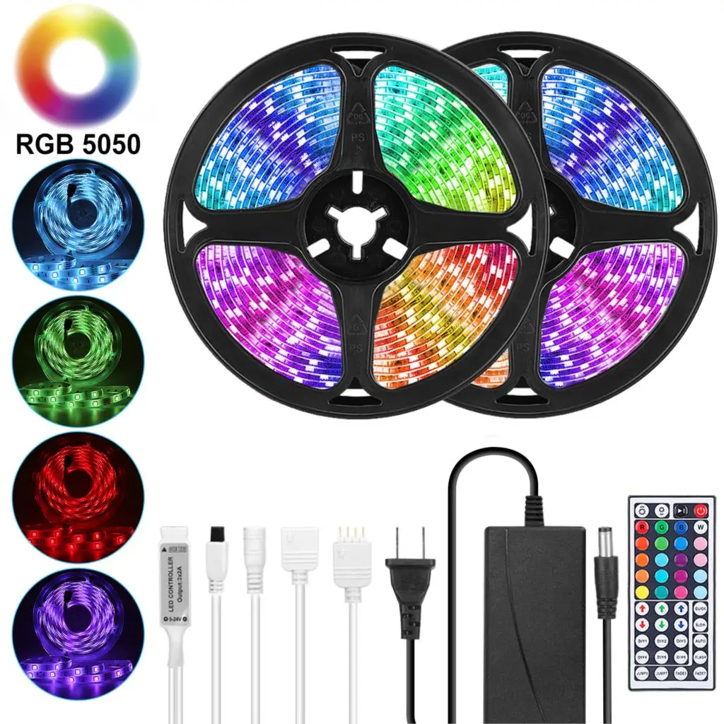 LED Strip RGB Tape Decorative LED Light Flexible Neon Strip SMD 2835 5050 DC12V Diode Tape Remote Control Backlight For TV
LED Strip RGB Tape Decorative LED Light Flexible Neon Strip SMD 2835 5050 DC12V Diode Tape Remote Control Backlight For TV