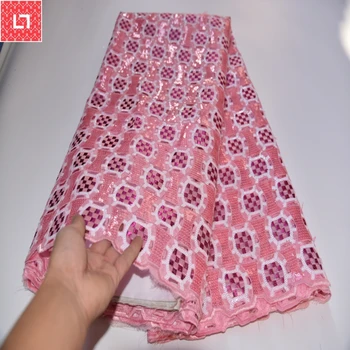 Upscale 2019 high quality Nigerian net tulle lace pink sequence African french organza sequins lace fabric for women dress
Upscale 2019 high quality Nigerian net tulle lace pink sequence African french organza sequins lace fabric for women dress