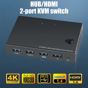 HDMI KVM Switch Button Switcher USB Port With Cable Computer Accessory For Monitor Keyboard Mouse @M23
HDMI KVM Switch Button Switcher USB Port With Cable Computer Accessory For Monitor Keyboard Mouse @M23