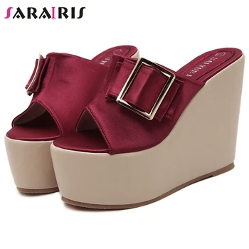 SaraIris Fashion Super High Wedges Slides Women Elegant slip-on Heeled Slippers Ladies Platform Shoes
SaraIris Fashion Super High Wedges Slides Women Elegant slip-on Heeled Slippers Ladies Platform Shoes