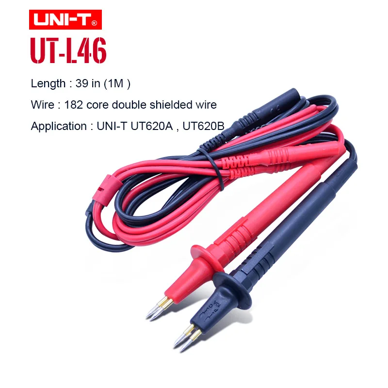 UNI-T UT-L46 Four Wire Test Leads Four-wire test probe for UT620A UT620B Red + Black
UNI-T UT-L46 Four Wire Test Leads Four-wire test probe for UT620A UT620B Red + Black