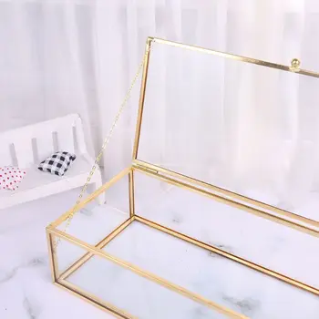Golden Golden Vintage Glass Lidded Box Edge Bracelet Keepsake Decorative Jewelry Display Personalized Large Clear Rectangle Box
Golden Golden Vintage Glass Lidded Box Edge Bracelet Keepsake Decorative Jewelry Display Personalized Large Clear Rectangle Box