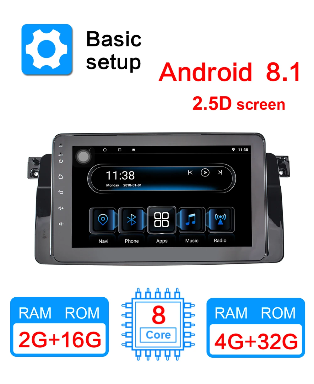 Sale Android 8.1 9.0 car radio HD stereo player for BMW E46/M3/318i/320i/325i/330 /335 1998-2006 compact /convertible/touring/couple 0 Sale Android 8.1 9.0 car radio HD stereo player for BMW E46/M3/318i/320i/325i/330 /335 1998-2006 compact /convertible/touring/couple 0