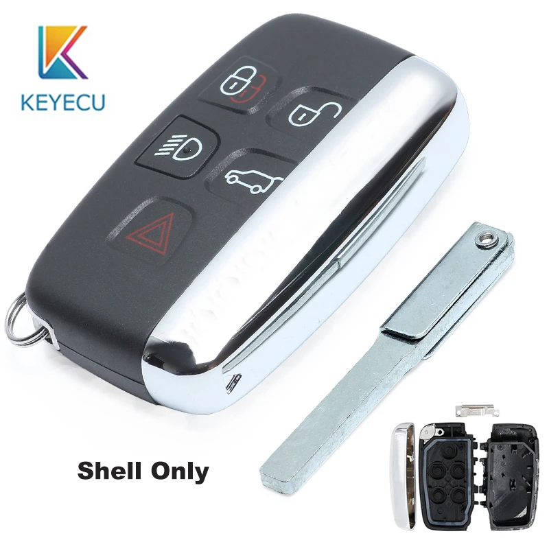 KEYECU for Jaguar Replacement Smart Remote Key Shell Case Fob 5 Button FOR JAGUAR XJ XF XJL 2010 2011 2012 2013
KEYECU for Jaguar Replacement Smart Remote Key Shell Case Fob 5 Button FOR JAGUAR XJ XF XJL 2010 2011 2012 2013
