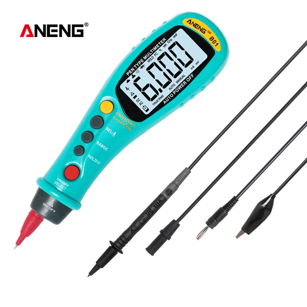 ANENG B01 Digital Multimeter Pen Type Tool 6000 Counts capacitor tester testers be true transistor tester smd digital meter
ANENG B01 Digital Multimeter Pen Type Tool 6000 Counts capacitor tester testers be true transistor tester smd digital meter