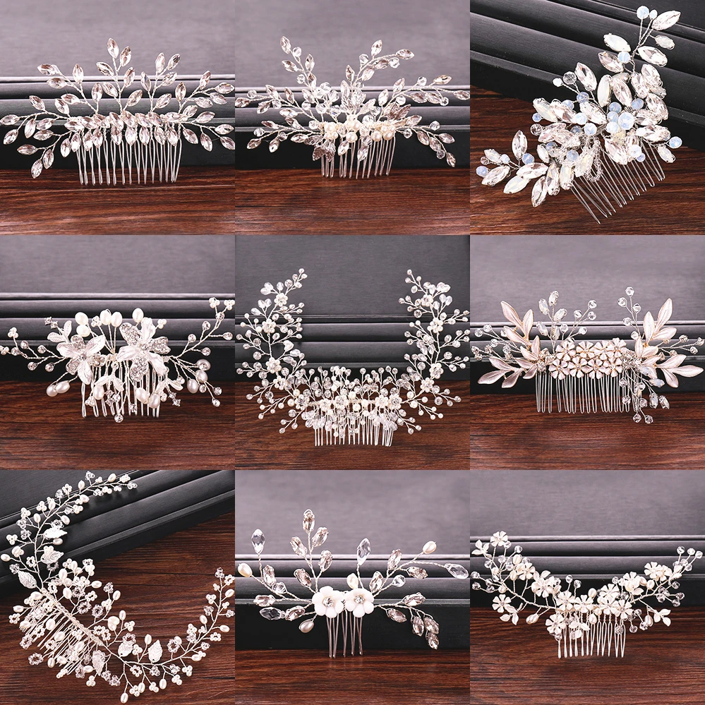Silver Rhinestone Bridal Hair Comb Wedding Hair Accessories Bride Tiara Headpiece Pearl Ornaments Wedding Hair Comb Head Jewelry
Silver Rhinestone Bridal Hair Comb Wedding Hair Accessories Bride Tiara Headpiece Pearl Ornaments Wedding Hair Comb Head Jewelry