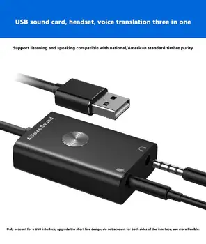 AI Assistant Smart Voice Translator Search Support 24 Languages USB Adaptor AI Voice to Text Sound Card
AI Assistant Smart Voice Translator Search Support 24 Languages USB Adaptor AI Voice to Text Sound Card