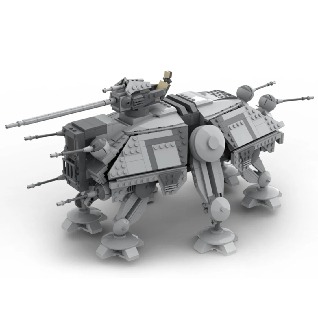 

1267Pcs MOC-87375 Imperial AT-TE Interstellar Army Transport Robot Model Bricks Kit (Authorized and Designed by Brick_boss_pdf)