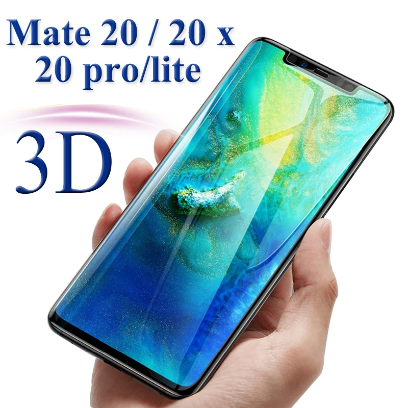 3D полное покрытие Защитное стекло для huawei mate 20 x pro lite Закаленное протектор huawey hauwei