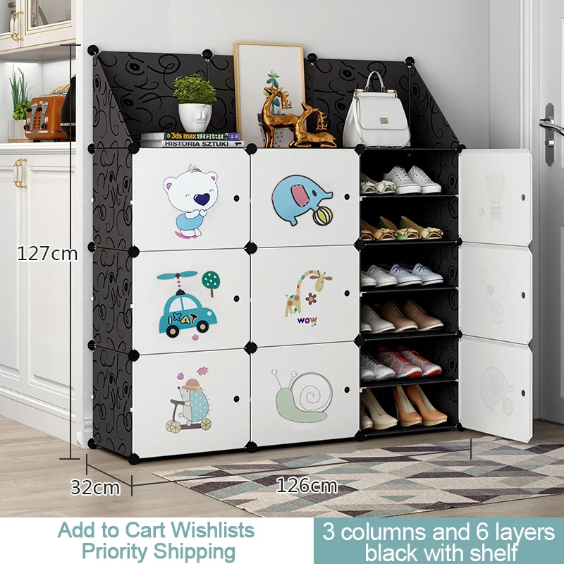 Plastic Combined Shoe Cabinet Multilayer Reinforce Shoes Organizer Rack Easy to Assemble Shoe Storage Cabinet Standing Furniture
Plastic Combined Shoe Cabinet Multilayer Reinforce Shoes Organizer Rack Easy to Assemble Shoe Storage Cabinet Standing Furniture