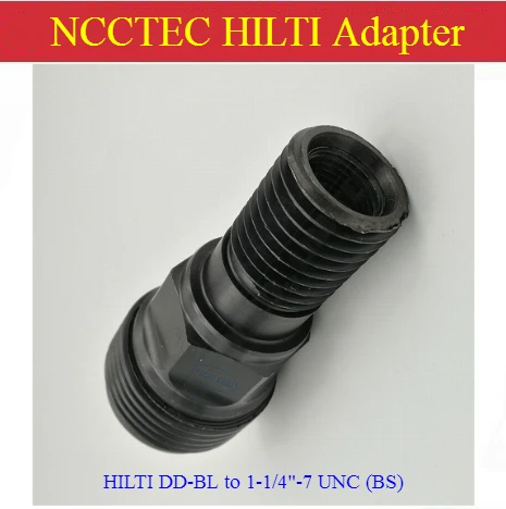 

adapter connector HILTI DD-BL to 1-1/4"-7 UNC (BS) BL to BS for Diamond Core Drill Bits Machines converter