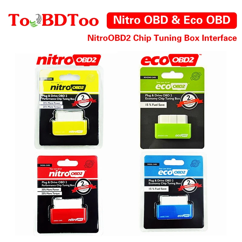 4 Colors Nitro OBD2 EcoOBD2 15% Fuel Save More Power ECU Chip Tuning Box Plug & Driver NitroOBD2 Eco OBD2 For Benzine Diesel Car
4 Colors Nitro OBD2 EcoOBD2 15% Fuel Save More Power ECU Chip Tuning Box Plug & Driver NitroOBD2 Eco OBD2 For Benzine Diesel Car