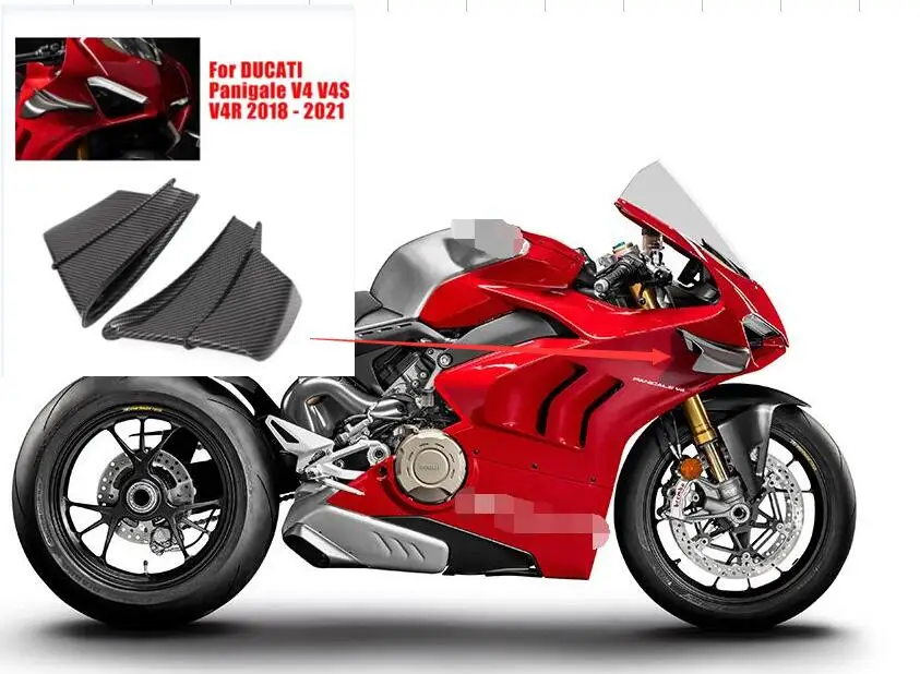 Пневматический дефлектор Winglet для DUCATI Panigale V4S V4R V4 2018 2019 2020, оригинальный пневматический дефлектор Winglets fit Carbon Look
Пневматический дефлектор Winglet для DUCATI Panigale V4S V4R V4 2018 2019 2020, оригинальный пневматический дефлектор Winglets fit Carbon Look