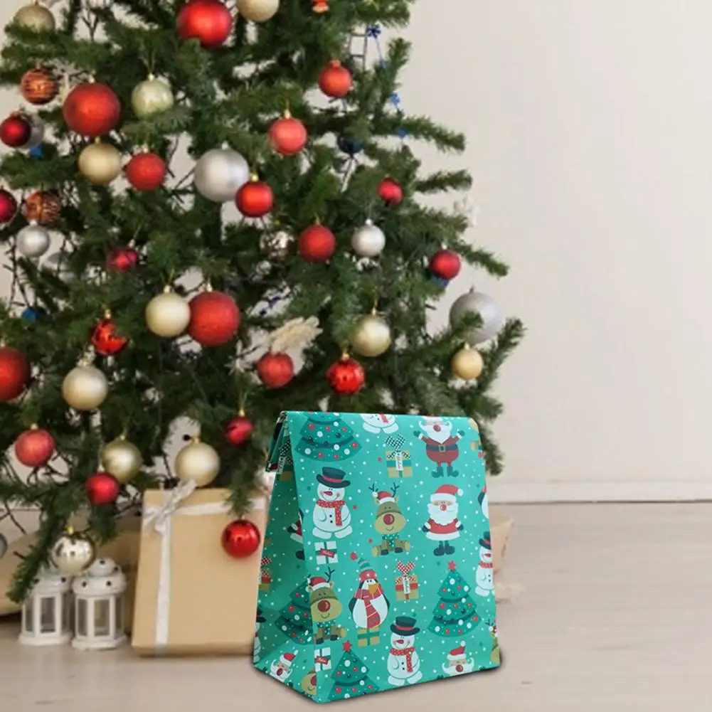 1/10pcs 2020 christmas candy bags paper candy cookies pouch gift