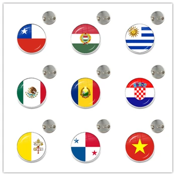 Chile Hungary Uruguay Mexico Romania Croatia Vatican Panama Vietnam National Flag Glass Brooch Collar Pins Jewelry Gift
Chile Hungary Uruguay Mexico Romania Croatia Vatican Panama Vietnam National Flag Glass Brooch Collar Pins Jewelry Gift