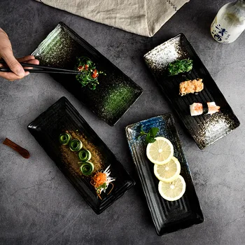 Japanese Cycle Strip Sushi Dish Tray Brief Ceramic Tableware Rectangle Porcelain Dinner Salad Plate Steak Snack Dishes Plate
Japanese Cycle Strip Sushi Dish Tray Brief Ceramic Tableware Rectangle Porcelain Dinner Salad Plate Steak Snack Dishes Plate