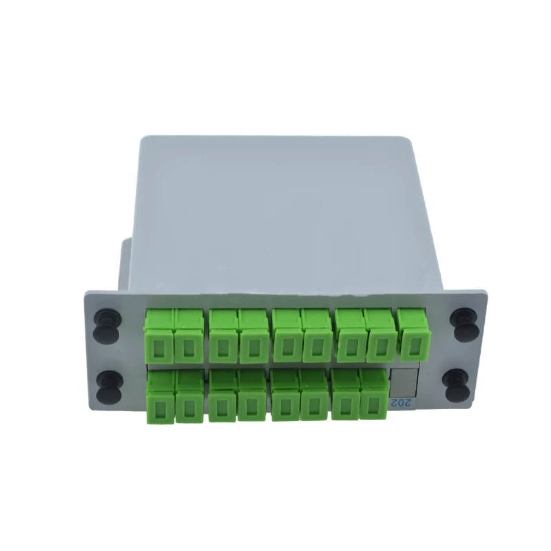 1x16 SC APC PLC splitter Fiber Optical Box FTTH PLC Splitter box with SC1X16 Planar waveguide type Optical splitter
1x16 SC APC PLC splitter Fiber Optical Box FTTH PLC Splitter box with SC1X16 Planar waveguide type Optical splitter