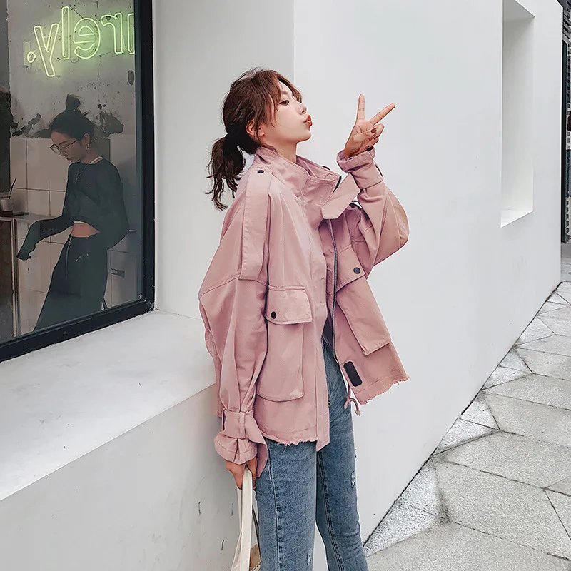 Short Trench Coat Women's Spring And Autumn 2019 New Style Korean-style Loose-Fit Versatile England Ventilation Network Red Work
Short Trench Coat Women's Spring And Autumn 2019 New Style Korean-style Loose-Fit Versatile England Ventilation Network Red Work