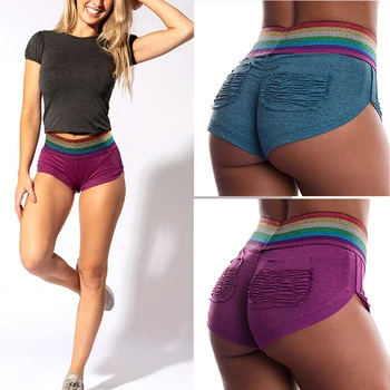 Women Fitness Shorts High Waist Breathable Slim Fit Yoga Hot Pants for Running Gym TC21
Women Fitness Shorts High Waist Breathable Slim Fit Yoga Hot Pants for Running Gym TC21