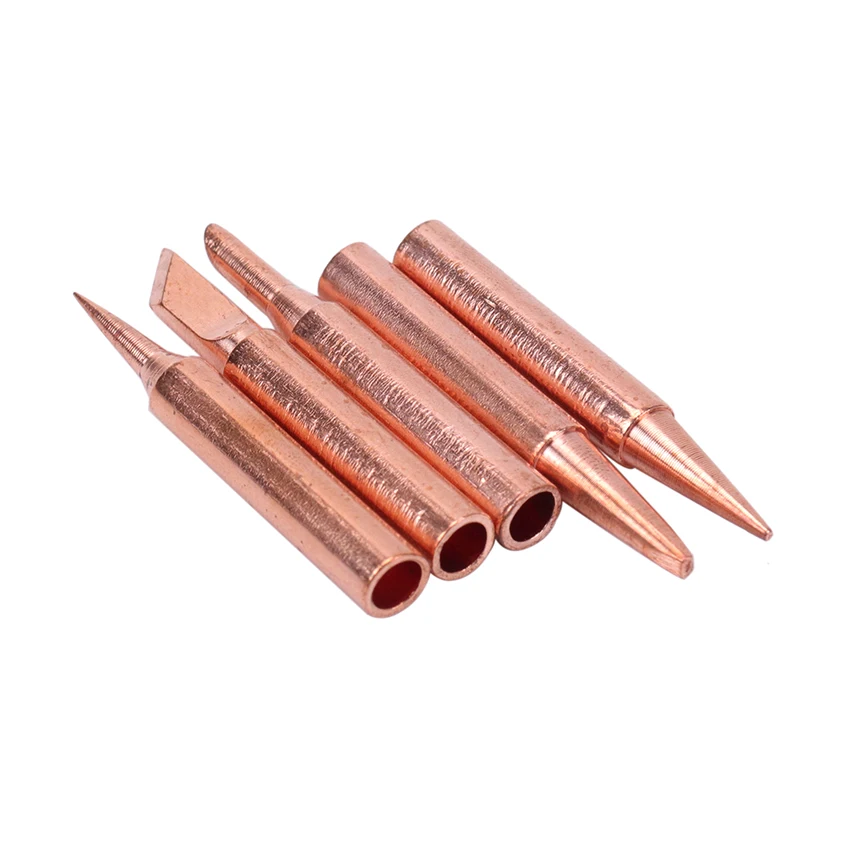 5PCS Soldering Iron Pure Copper 900M Soldering Iron Head Set Inside Hot Bare Copper Electric Iron Tip Soldering Tools 5PCS Soldering Iron Pure Copper 900M Soldering Iron Head Set Inside Hot Bare Copper Electric Iron Tip Soldering Tools