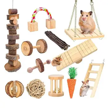 Hamster Toy Wooden Molar Chew Toys Pine Dumbbells Unicycle Bell Roller Toys for Guinea Rat Dental Care Hamster Chewing Tools Set
Hamster Toy Wooden Molar Chew Toys Pine Dumbbells Unicycle Bell Roller Toys for Guinea Rat Dental Care Hamster Chewing Tools Set